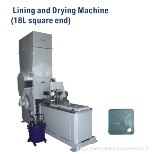 Máquina de revestimento e secagem (extremidade quadrada 18L)